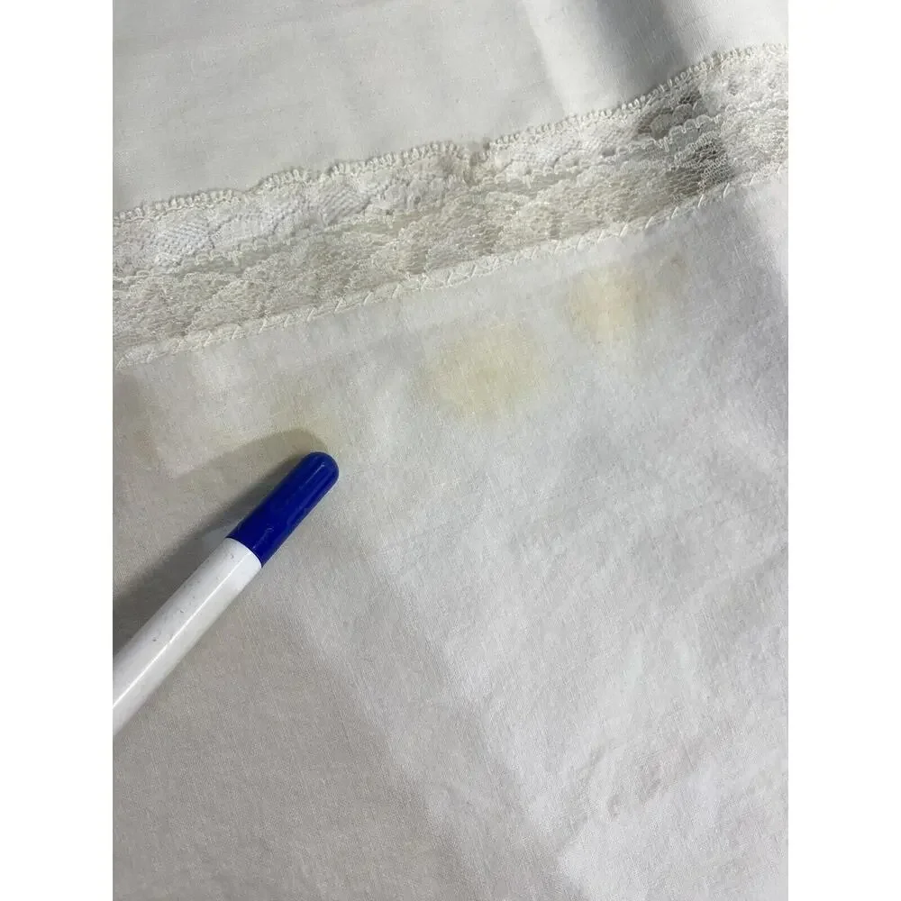 Vtg Hand Embroidered Table Runner Dresser Scarves 12